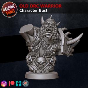 Character Bust - Old Orc Warrior