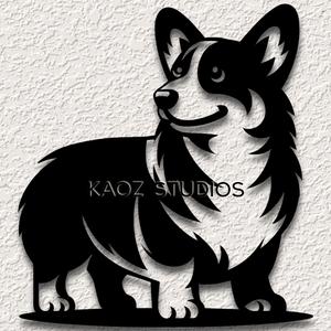 corgi wall art dog wall decor puppy decoration