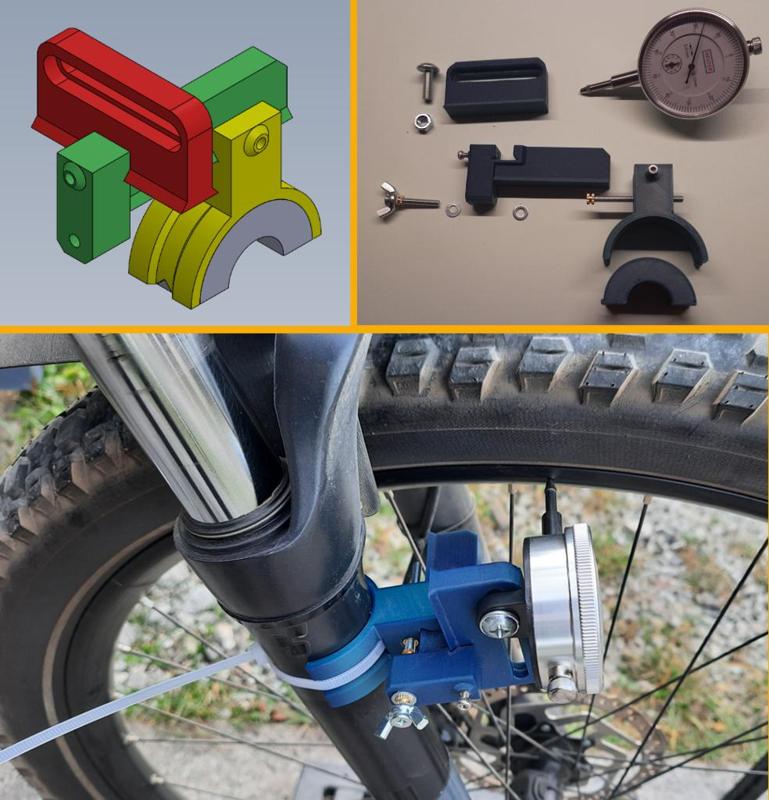 Bicycle wheel centering indicator stand