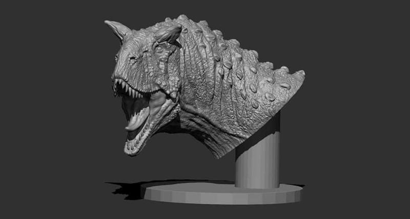 Carnotaurus bust