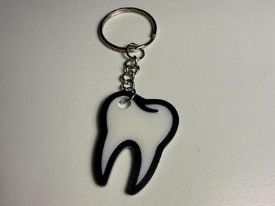 Tooth keychain