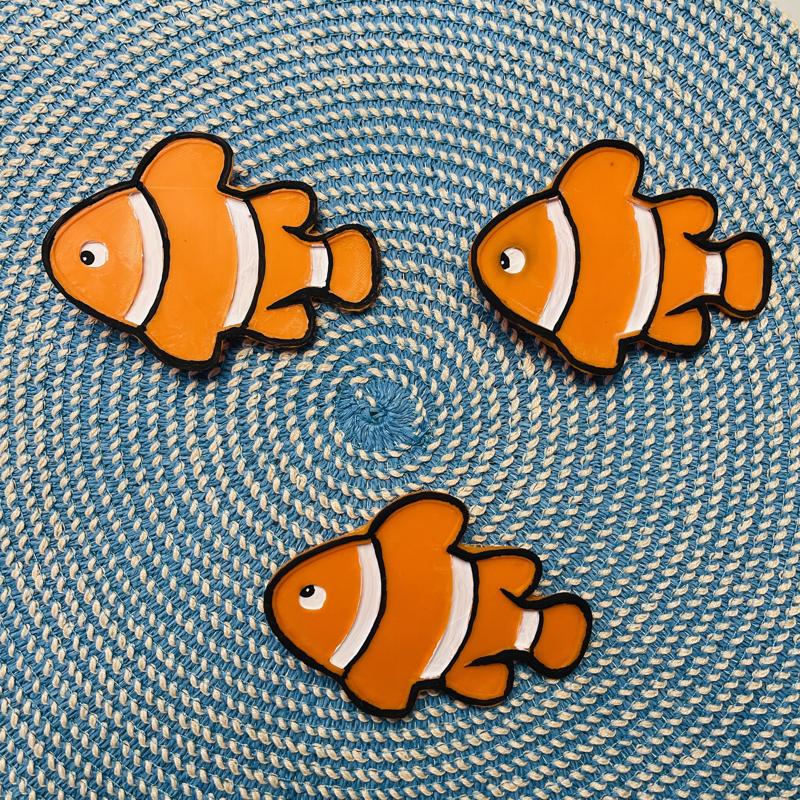 Seahorse and Clownfish Reef Fish for Giant LEGO Wreath