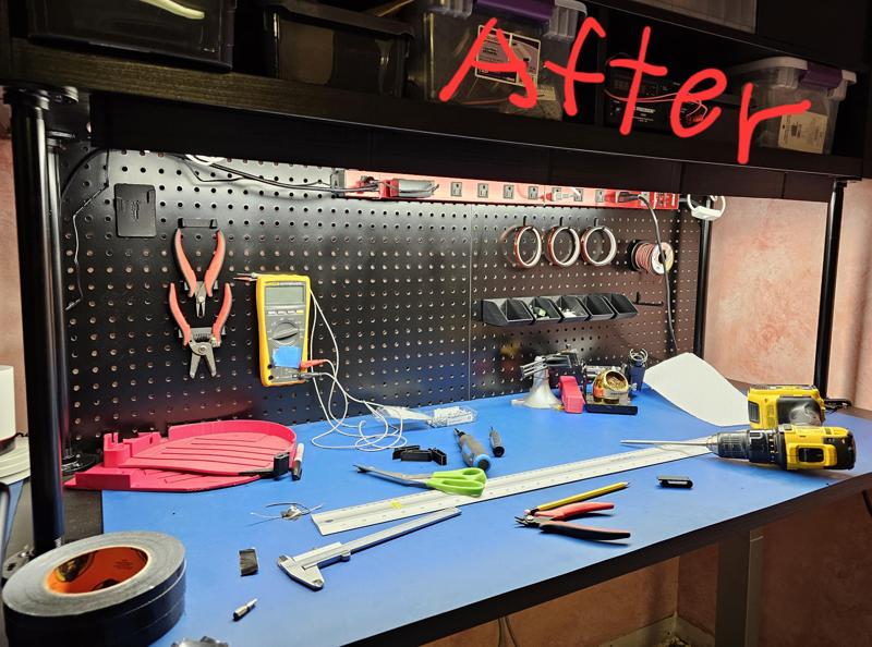 Work/shop light eye guard