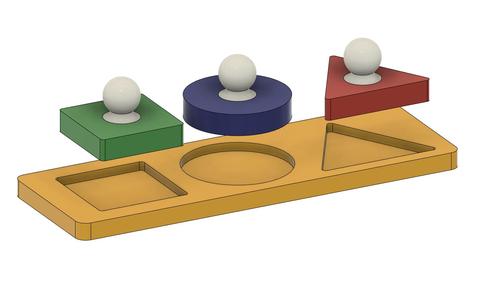 Toy puzzle for young toddlers or babies