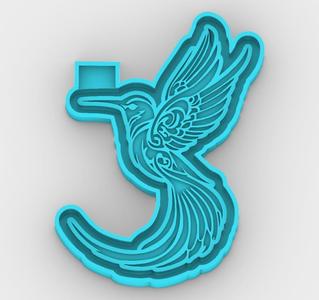 Hummingbird 175628 - freshie mold - STL for silicone mold