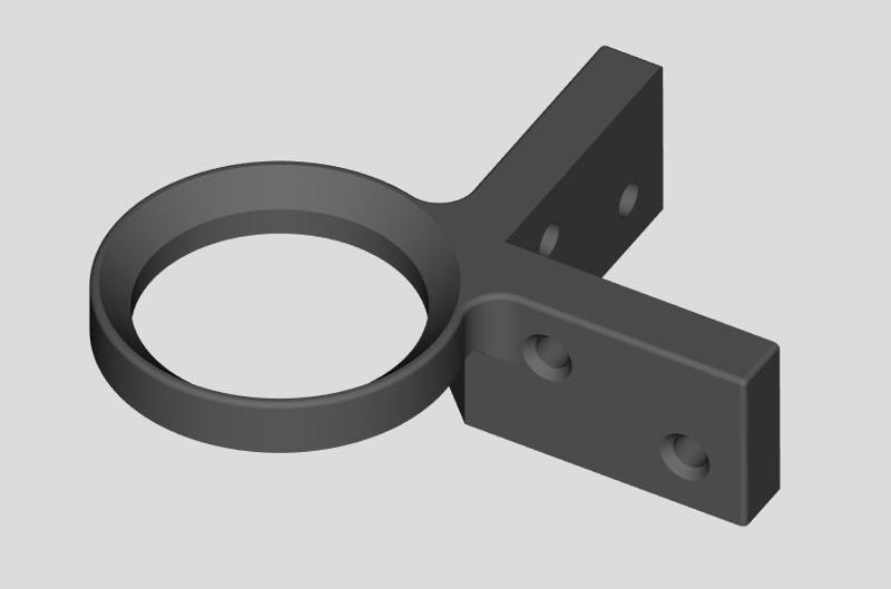 Rain gauge corner bracket