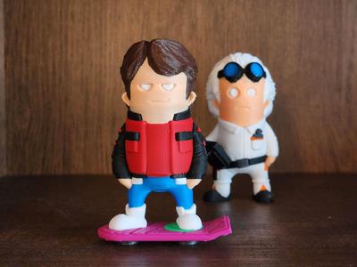 Mini Marty McFly single and multimaterial