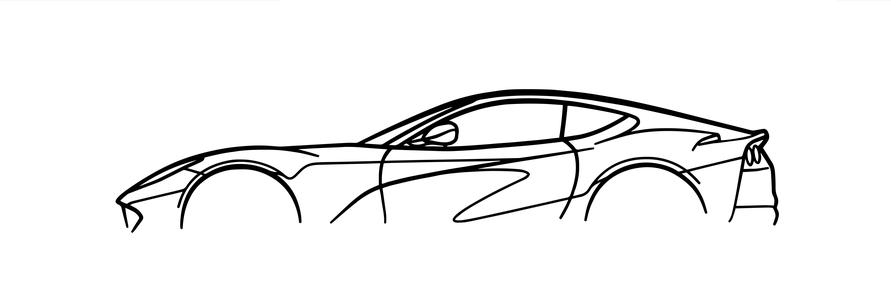 Ferrari 812 Superfast Silhouette Wall Art