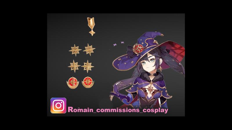 3MF STL Mona accessories Genshin Impact