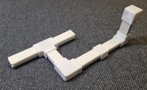 Cable channel joints to 9x5mm chanel