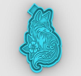 Tulip Fox - freshie mold - STL for silicone mold