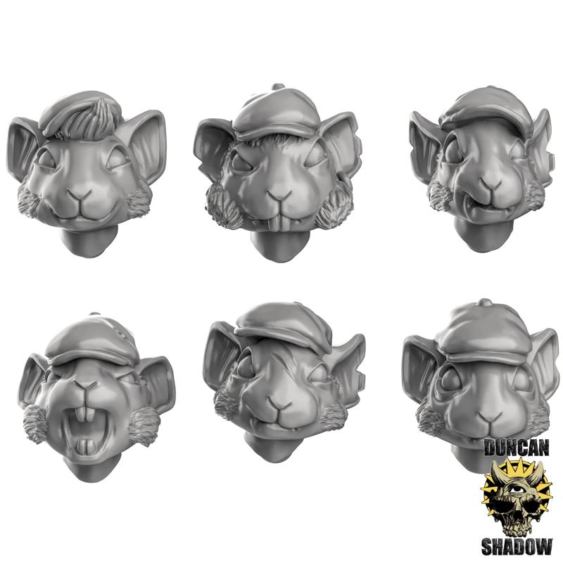 Mousle Head set, Caps (Pre Supported) (S)