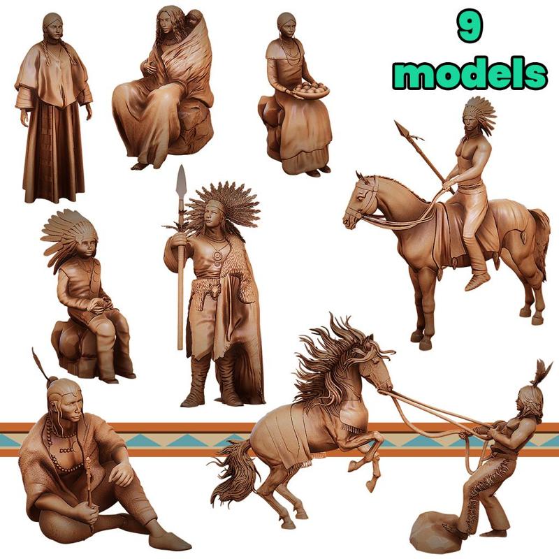 Native American Miniatures Set #1