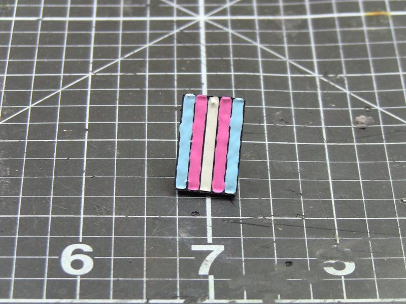 5 bar pride enamel pin