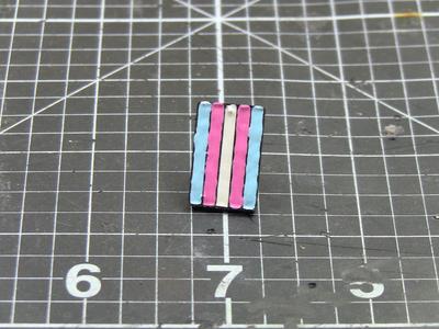 5 bar pride enamel pin