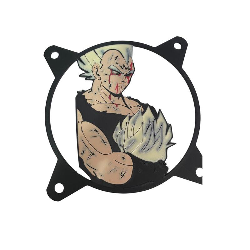 FAN COVER DRAGON BALL VEGETA CUBIERTA DE VENTILADOR FAN GRILL 120MM