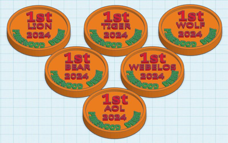 2024 PWD Award Coins