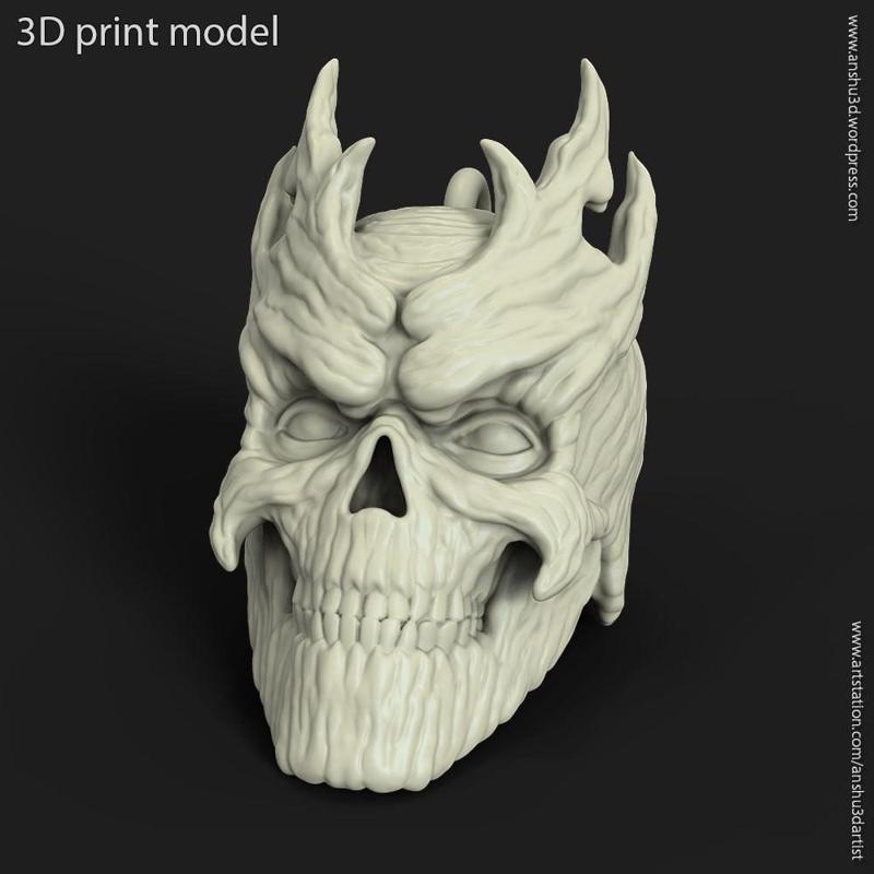Skull vol 7 pendant