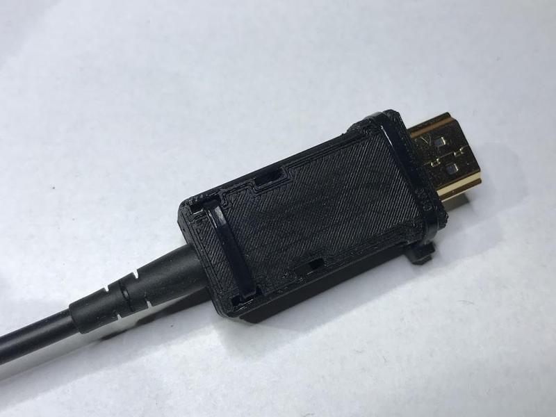 HDMI fiber optic plug housing