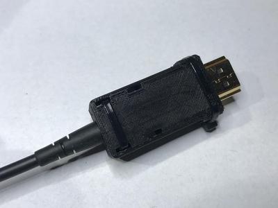 HDMI fiber optic plug housing