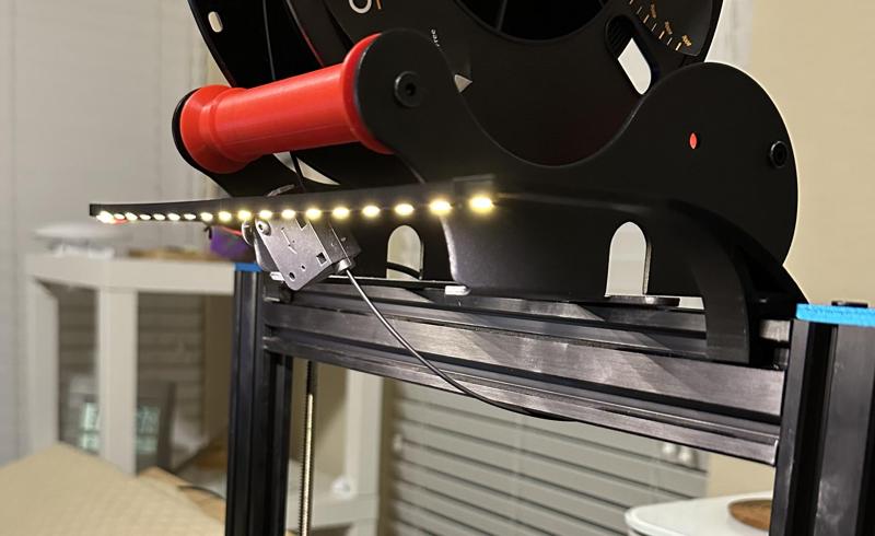 LED strip mount - long arms