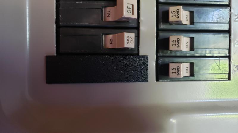 Circuit Breaker Panel Slot Cover