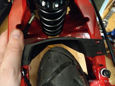 Shock absorber protection for electric scooter Zero 10X from KWHEEL