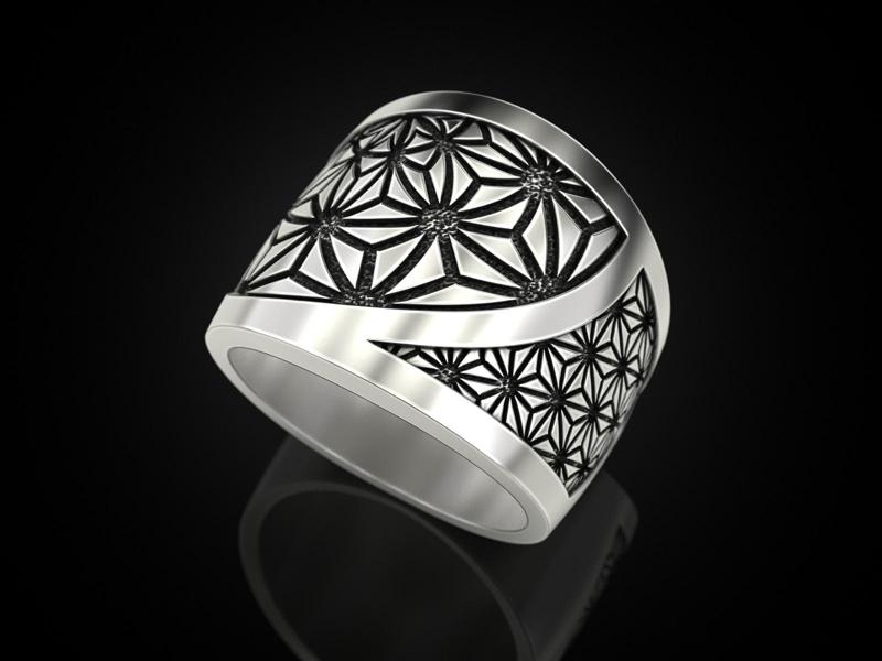 Geometric paterns Ring