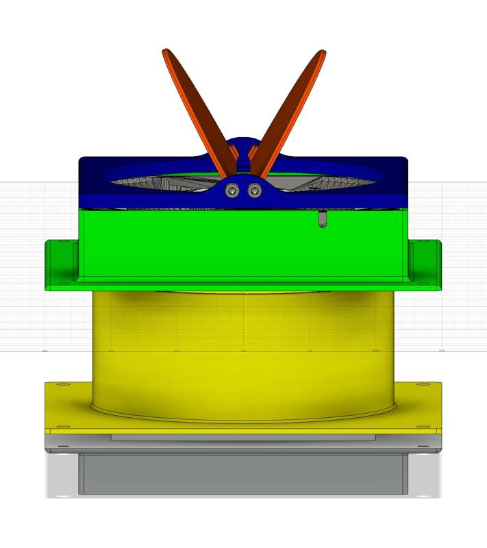 Case Fan 120mm for Ikea Lack Enclosure with Automatic Ventilation Flaps for Top Assembly and Exhaust Filter