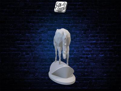 Horse Watching Around - Low Poly - Bust - Excellent Design - Decor