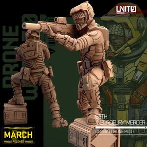 Cyberpunk - Seth "NeuroFury" Mercer - combat drone pilot