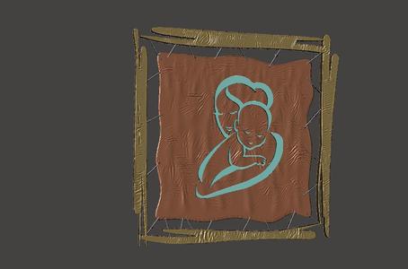 Mother Hugging Her Baby Tightly - Painting 1 - Gift - Easy and Fast Printing