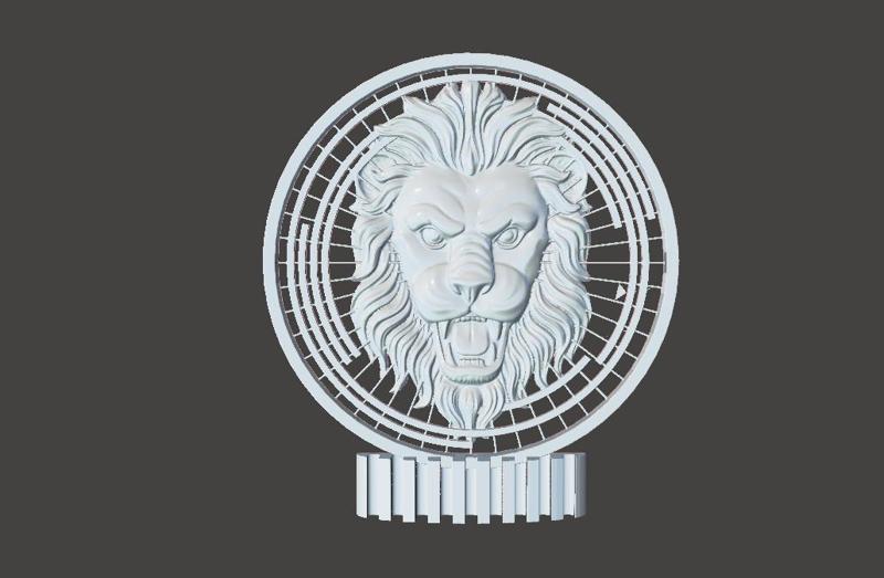 Sharp-eyed Lion - P41 - Decor - Trinket - Quick Print Gift - 3D - NO SUPPORT