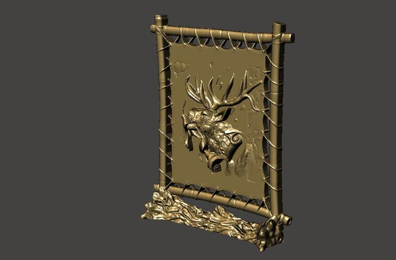 Deer Piercing the Pages - Gorgeous Decor - Easy Printing - Table Decoration - Gift - No Support