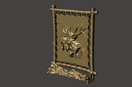 Deer Piercing the Pages - Gorgeous Decor - Easy Printing - Table Decoration - Gift - No Support