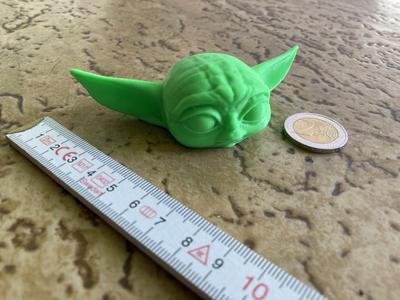 Baby Yodas Kopf