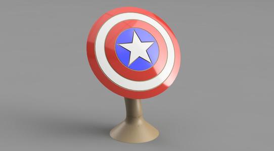 Captain America Shield & Stand (detachable)
