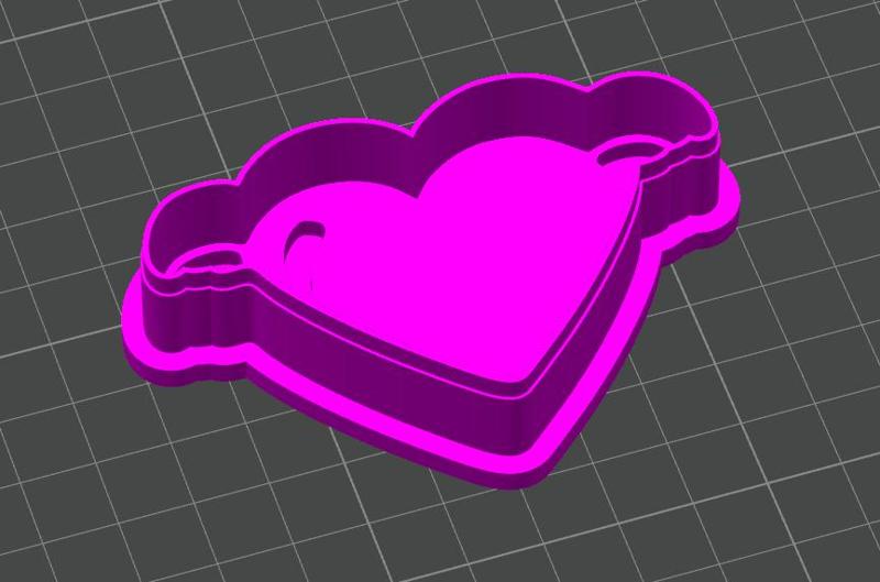 Cookie cutter - Heart with wings