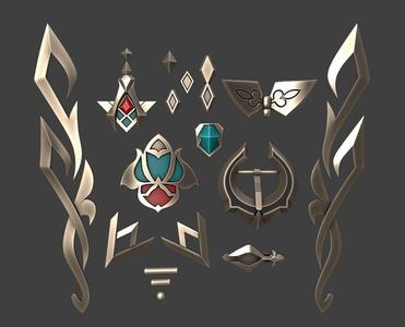 Kaveh GiGo collab Genshin impact prop cosplay set 3d model (stl file) for printing