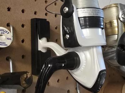 Peg Board Mount for Fishing Reels