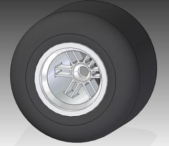 F1 tire key chain