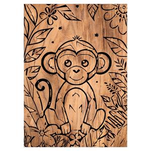 Floral Monkey Home Decor Wall Art