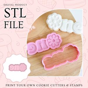 Daisy One Cookie Cutter - Floral Theme, First Birthday