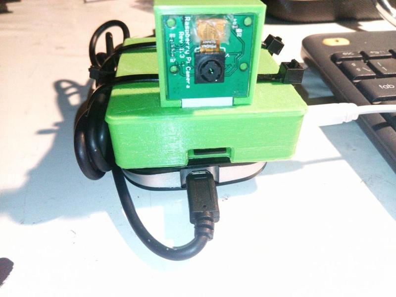 Raspberry Pi 1A+ case with camera support