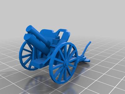 1-72 British 4.5-inch Howitzer WW1 version