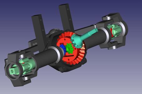 RC TRUCK FRONT DIFFERENTIAL & STEERING