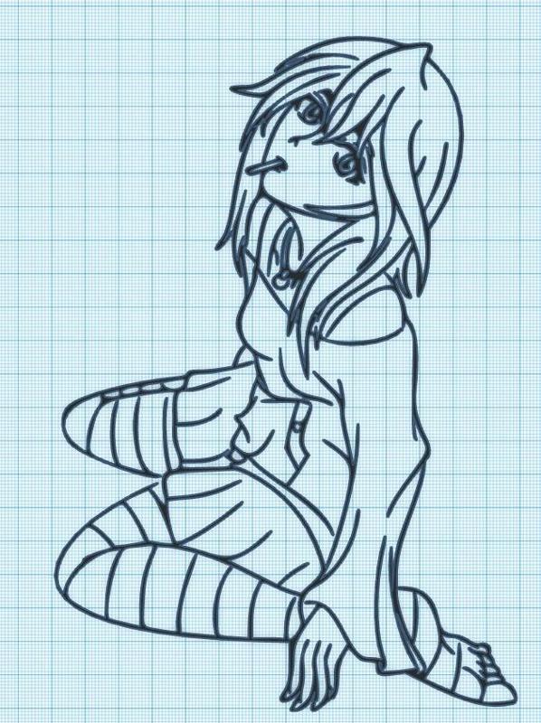 mizore shirayuki  - rosario + vampire - wall art