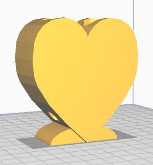 COUPLE HEART TOOTHBRUSH HOLDER - BLANK