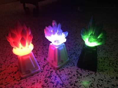 Crystal gemstone lamp (for larp) flashlight
