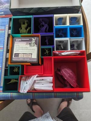 Dungeons and Dragons: The legend of Drizzt board game inserts